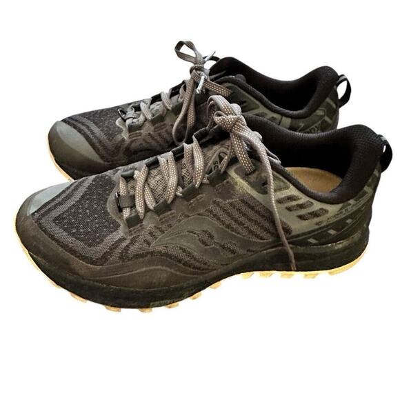 Saucony Shoes - Saucony Xodus 11 Womens Running Shoes Gray Black Trail Hiking Sneakers Size 7.5
